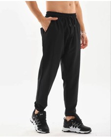 Resim Modavra Unisex Lastik Paçalı Eşofman Altı - Siyah 001 