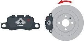 Resim Fiat Albea 1.3 Multijet Arka Fren Balatası BREMBO Marka 98845348 