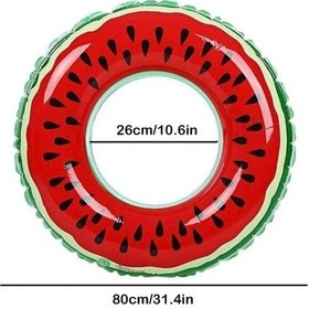 Resim Shenzhen Xin Xin Karpuz Desen Yüzme Halka Şişme Deniz Simidi - Kırmızı 6633 