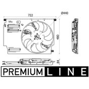 Resim Mahle Cff532000p - Komple Fan 600 W 12 V Bmw F45 F48 F39 Mını F6 