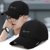 Resim Erkek Yaz Beyzbol Kapağı - Beyaz Polyester, Ayarlanabilir Başlık Boyutu, Spor ve Dış Mekan Aktivite Şapkası | Şık "Atletik" Logosu, Ayarlanabilir Başlık | Şık Başlık | Polyester Kapağı 
