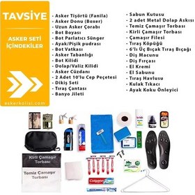 Resim 24 Lü Kışlık Tavsiye Askerlik Paketi - Bedelli Askerlik Malzemele Haki 