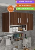 Resim Kenzlife Hazır Mutfak Mirena22 Cvz 060*120*22 Mutfak Banyo Dolabı Kapaklı Raflı 