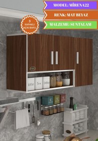 Resim Kenzlife Hazır Mutfak Mirena22 Cvz 060*120*22 Mutfak Banyo Dolabı Kapaklı Raflı 