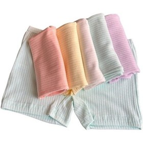 Resim 6'lı Dondeza Kız Çocuk Pastel Renk Fitilli Pamuklu Boxer Çok Renkli 