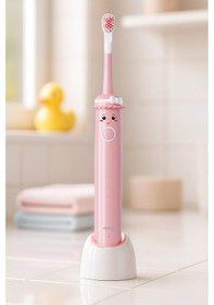 Resim Mioji Oral B2 Kids Care Şarj Edilebilir Diş Fırçası Pembe + 3 Yedek Fırça Başlık ve Taşıma Çantası 