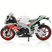 Resim MAKEDA 1:12 Ölçekli Die-Kast Motosiklet Modeli Apulia RSV4 RR1000 için - Yeşil ve Beyaz Çizgili Tasarım, Kırmızı Detaylar ve Modern Estetik - Motosiklet Tutkunları için Mükemmel Koleksiyonluk Hediye, Koleksiyonun Parçası | Şık Apulia | Dayanıklı Metal Yapı, Motosiklet Aksesuarı 