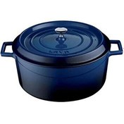 Resim Lava Trendy 28 CM Mavi Döküm Yuvarlak Tencere LV Y TC 28 K2 B 