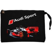 Resim Z zepplin F1 Audi Sport Siyah Clutch Astarlı Cüzdan / El Çantası 