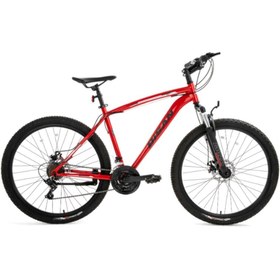 Resim Bisan LEON V fren 26" jant 46cm kadro Bayrak Kırmızı Dağ Bisikleti 