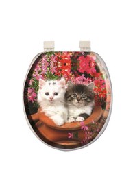 Resim Softy Classic Desenli Yumuşak Klozet Kapağı Beyaz8691580104138 