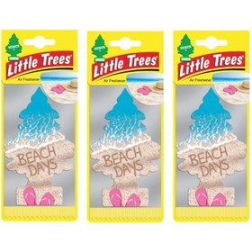 Resim Little Trees 3'Lü Set Beach Days - Kumsal Oto Kokusu 