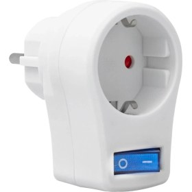 Resim Boss And Muse 1 Adet Beyaz Anahtarlı Akım Korumalı Priz 2510 Watt 10 Amper KPF773 