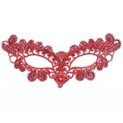 Resim shopwave Kırmızı Dantel Masquerade Maskesi 6 No (5047) 