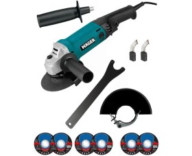 Resim Mager MGR10125TS 6 Kademe Devir Ayarlı 11000 Rpm Taşlama Makinası 6 Adet Inoks 