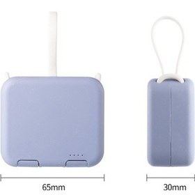 Resim Pazly 2020 Mini Taşınabilir Şarj Cihazı 4000mah, Usb Type C Kablolu, Hafif Ve Dayanıklı 