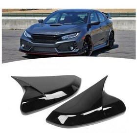 Resim honda civic fc5 2017-2018 parlak siyah batman ayna kapagı 