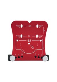 Resim Springsun Alüminyum Alaşımlı Menteşe Deliği Açacağı 35mm Menteşe Deliği Konumlandırma Plakası Kırmızı 