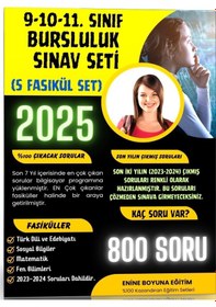 Resim 2025 9 - 10 - 11. Sınıf Bursluluk Sınav Seti (6 Fasikül Kitap) 