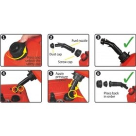 Resim Osculati Yakıt Bidonu 20lt 480x330x185mm 