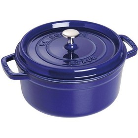 Resim Staub 405102840 Döküm Tencere Yuvarlak Koyu Mavi 26 CM 