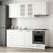 Resim Minar 200 Cm Mebran C Mutfak Dolabı Beyaz 200-Mcb1 Beyaz 