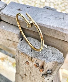 Resim Altın Kaplama Unisex Cartier Çivi Bileklik 