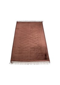 Resim Peluş Seccade Kahverengi 