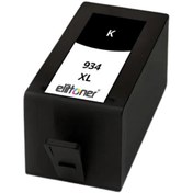 Resim Elit Toner Elittoner HP 934XL Black Siyah Yüksek Kapasite Kartuş 6230, C2P23AE 