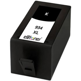 Resim Elit Toner Elittoner HP 934XL Black Siyah Yüksek Kapasite Kartuş 6230, C2P23AE 