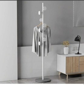 Resim Metal Beyaz Ayaklı Askılık Elbise Askısı Portmanto Askılık 165 32 Cm Beyaz 