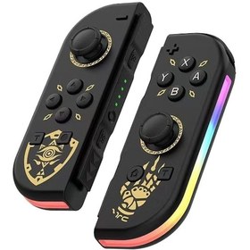 Resim Switch Oled Lite Uyumlu Rgb Işıklı Titreşimli Joy-con Zelda Tears 