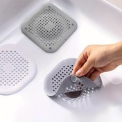 Resim 1 adet Saç Tutucu - Mutfak ve Banyo Drenaj Koruyucu - Anti-Kok, Kokusu Emici, Kolay Kurulum, Delikli Tasarım ile Beyaz, Banyo Drenaj Koruyucu | Modern Drenaj Kapakları | Güvenli Drenaj, Banyo Aksesuarları 
