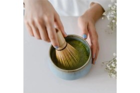 Resim Feyza Design El Yapımı Bambu Matcha Köpürtücü ve Çırpıcı Seti 