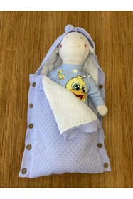 Resim Minnoş Bebe Kabartma Desen Triko Kundak Battaniye 