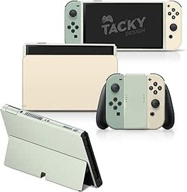 Resim Tacky Design Nintendo Switch OLED Skin ile Uyumlu Klasik Pastel Kaplama -Vinil 3M Colorwave Nintendo Switch OLED Çıkartma Seti - Konsol, Dock, Joy Con Wrap için OLED Kaplamayı Değiştirin - Çıkartma 