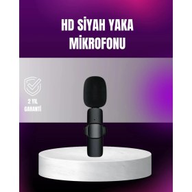 Resim Mey Ithalat® iPhone Uyumlu Çift Mikrofonlu Kablosuz Yaka Seti Profesyonel Ses 