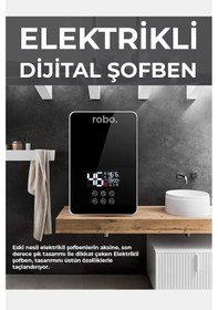 Resim Dijital Akıllı Şofben - Duş Başlığı li 