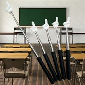 Resim 1/2/3 Paket Geri Çekilebilir Parmak İşaretçileri, Sınıf ve Ofis Öğretimi için Paslanmaz Çelik Okuma Çubukları 