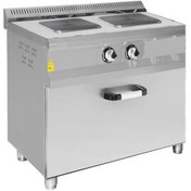 Resim Karacan Karacasan Endüstriyel 100x60 Cm 2+1 Elektrikli 2 Li Kuzine Ocak 