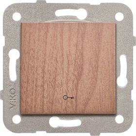 Resim Viko Artline Novella Ceviz Kapı Otomatiği Çerçevesiz 92615105 