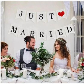 Resim Hiras Dizayn Dev Just Married Düğün Banner Afişi Kına Gecesi Bride To Be Bekarlığa Veda Süsü Kalın Karton 12parça 