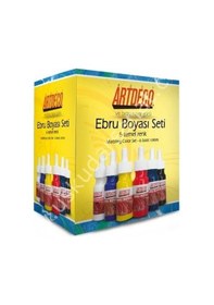Resim Artdeco Ebru Boyası Seti 6X30Ml Temel Renk 