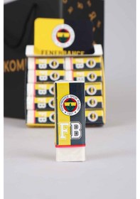Resim Fenerbahçe Lisanslı Kurşun Kalem Seti 3 Adet Kurşun Kalem, Silgi, Beyaz Kalemtraş Çok Renkli 
