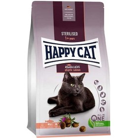 Resim Happy Cat Atlantik Lachs Somonku Kısırlaştırılmış Yetişkin Kedi Maması 10 KG 