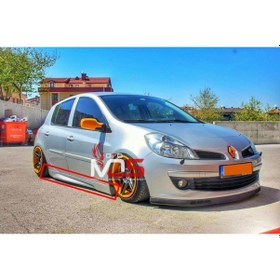 Resim Renault Clio 3 Marşpiyel Uyumlu Sağ Sol Tk Fiberglass Boyasız 