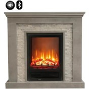 Resim Dlc 1218S Retro Taş 1600W Bluetooth ve Ses Efektli Dekoratif Elektrikli Şömine 