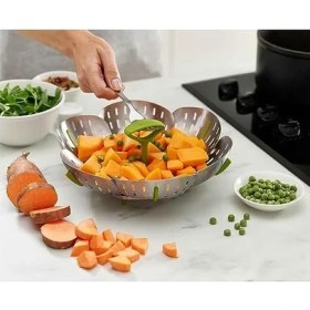 Resim Joseph - 45033 Joseph Joseph Bloom Paslanmaz Çelik Buharlı Pişirici Sepet Katlama, Tek Boy 