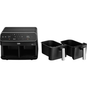 Resim Beko Fr 8284 Fitfry Az Yağlı Fritöz 8.5 L Kapasiteli Siyah Hırdavat Ürünü 2400 W Güç ve LCD Ekran 