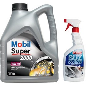 Resim Mobil Super 2000 X1 10W40 Motor Yağı 4 L + Gojo Buz Çözücü 